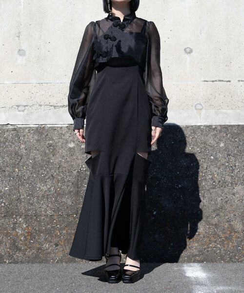 Mavie..7（メヴィセットゥ）の「【Mavie..7】2set itemワンピ×ブラウス（ワンピース・レディース・ブラック・FREE）」の19枚目の写真