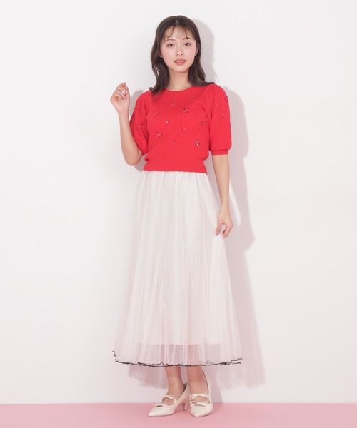 JILL by JILL STUART(ジルバイジルスチュアート)の「◇ダブルメロウチュールプリーツスカート(スカート・レディース・チャコールグレー/ホワイト系その他/ライトグレー・FREE)」の20枚目の写真