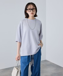 CROSS FUNCTION（クロスファンクション）の「《シワになりにくい》なめらかダンボール ビッグシルエットTシャツ【CF/クロスファンクション】（Tシャツ/カットソー）」