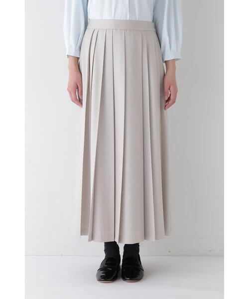 human woman（ヒューマンウーマン）の「◆リネンライクブッチャーランダムプリーツスカート（スカート・レディース・カーキ/ベージュ系その他2・MEDIUM/SMALL）」の10枚目の写真