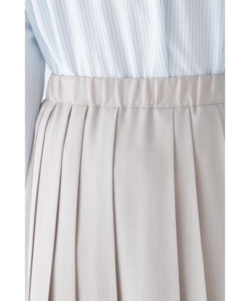 human woman（ヒューマンウーマン）の「◆リネンライクブッチャーランダムプリーツスカート（スカート・レディース・カーキ/ベージュ系その他2・MEDIUM/SMALL）」の13枚目の写真