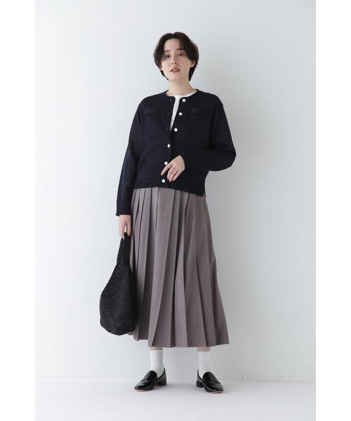 human woman（ヒューマンウーマン）の「◆リネンライクブッチャーランダムプリーツスカート（スカート・レディース・カーキ/ベージュ系その他2・MEDIUM/SMALL）」の20枚目の写真