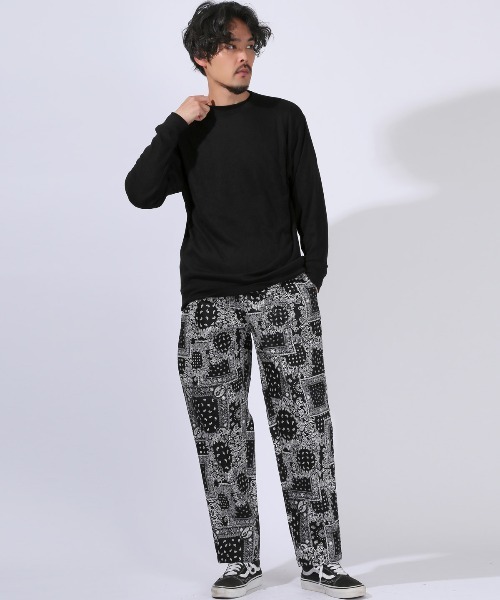 LUXSTYLE(ラグスタイル)の「ミラノリブニットソークルーネックロンT(ニット/セーター・メンズ・ブルー/ホワイト/ブラック・M/L)」の13枚目の写真