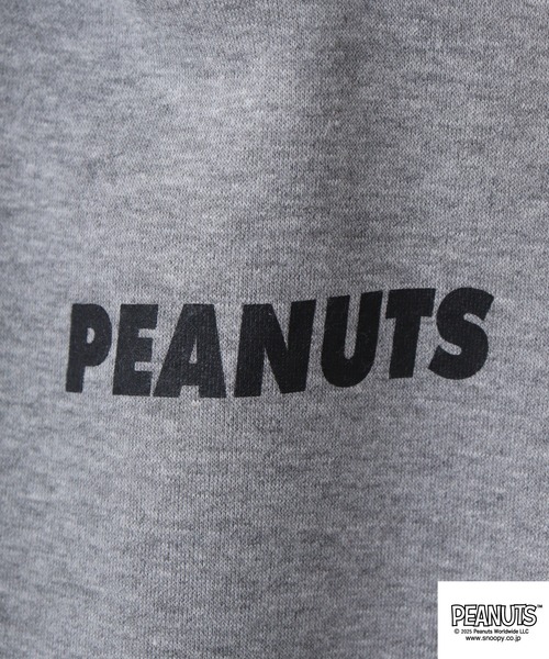 PEANUTS（ピーナッツ）の「PEANUTS 裏起毛プルパーカー（パーカー・メンズ・グリーン/レモンイエロー/杢グレー・S/M/L）」の11枚目の写真