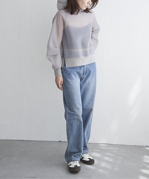 VENCEEXCHANGE（ヴァンスエクスチェンジ）の「ダンボールシアーパーカー（パーカー・レディース・ライトグレー/オフホワイト/ブラック・FREE）」の20枚目の写真