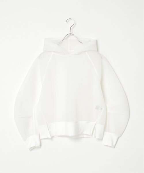 VENCEEXCHANGE（ヴァンスエクスチェンジ）の「ダンボールシアーパーカー（パーカー・レディース・ライトグレー/オフホワイト/ブラック・FREE）」の22枚目の写真