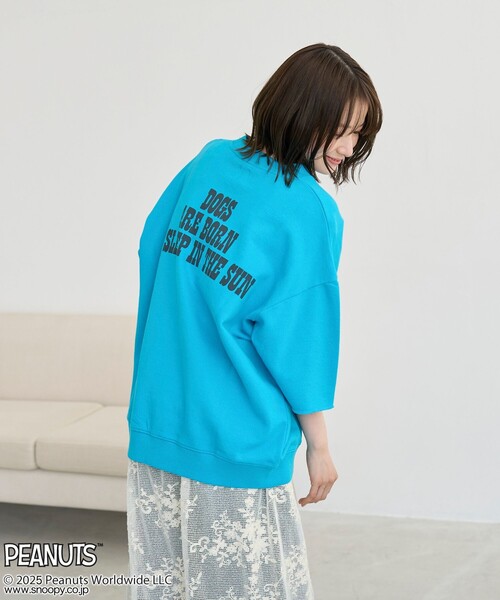 PEANUTS（ピーナッツ）の「PEANUTS(ピーナッツ)×coen 半袖プリントスウェット（Tシャツ/カットソー・メンズ・ナチュラル/ケリーグリーン/オレンジ・M/L/XL）」の21枚目の写真