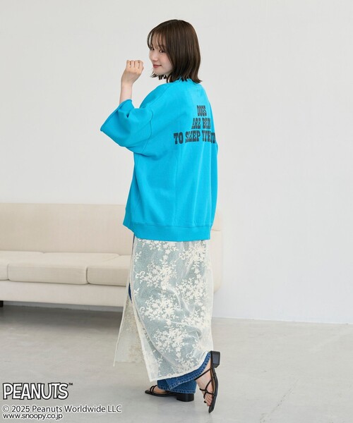 PEANUTS（ピーナッツ）の「PEANUTS(ピーナッツ)×coen 半袖プリントスウェット（Tシャツ/カットソー・メンズ・ナチュラル/ケリーグリーン/オレンジ・M/L/XL）」の22枚目の写真