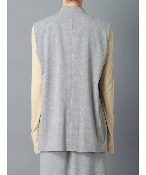 CIS.（シス）の「CIS． パッドショルダーCIS.ジレ ウォッシャブル（ベスト・レディース・グレー系/ブラック系・36(7号)/38(9号)）」の13枚目の写真