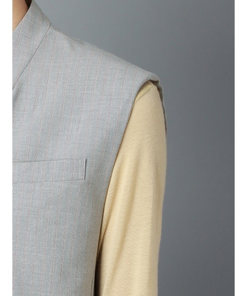 CIS.（シス）の「CIS． パッドショルダーCIS.ジレ ウォッシャブル（ベスト・レディース・グレー系/ブラック系・36(7号)/38(9号)）」の15枚目の写真