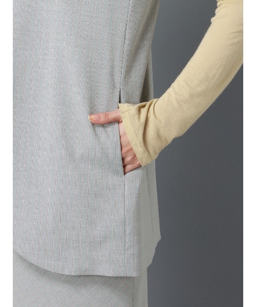 CIS.（シス）の「CIS． パッドショルダーCIS.ジレ ウォッシャブル（ベスト・レディース・グレー系/ブラック系・36(7号)/38(9号)）」の16枚目の写真