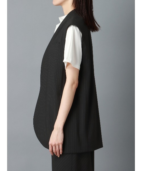 CIS.（シス）の「CIS． パッドショルダーCIS.ジレ ウォッシャブル（ベスト・レディース・グレー系/ブラック系・36(7号)/38(9号)）」の22枚目の写真