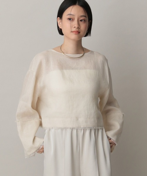 【未使用・完売色】Apart by ルランゼフィールリネンプルオーバー　ピンク A part by｜ルランゼフィールリネンプルオーバー | Rakuten