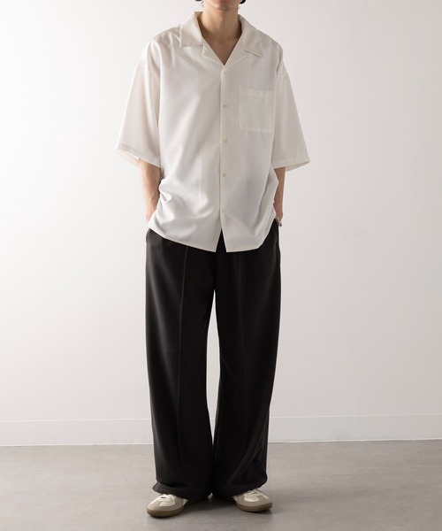 HAUS(ハウス)の「【HAUS】センタークリースワイドストレートスウェットパンツ(スウェットパンツ・メンズ・ブラック系その他2/ブラック/グレー・LL/L/M)」の10枚目の写真