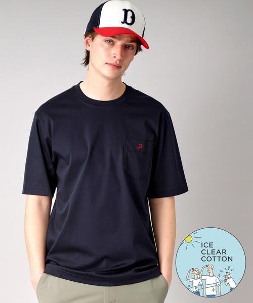 DRESSTERIOR（ドレステリア）の「【接触冷感/抗菌防臭/消臭】ICE CLEAR COTTON ポケットTシャツ（Tシャツ/カットソー・メンズ・ブラック/ライトブルー/ホワイト/ライトグレー/ネイビー・90/91/92/94）」の5枚目の写真