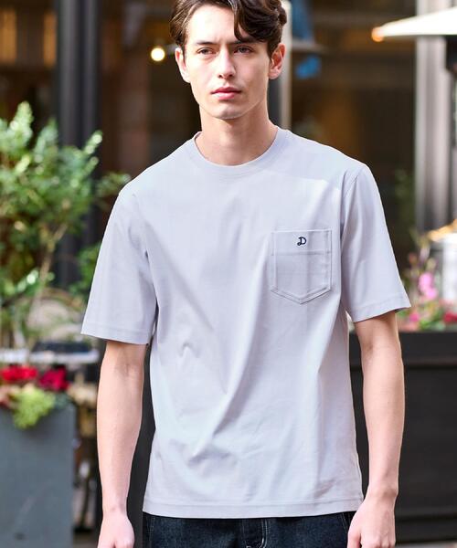 DRESSTERIOR（ドレステリア）の「【接触冷感/抗菌防臭/消臭】ICE CLEAR COTTON ポケットTシャツ（Tシャツ/カットソー・メンズ・ブラック/ライトブルー/ホワイト/ライトグレー/ネイビー・90/91/92/94）」の12枚目の写真