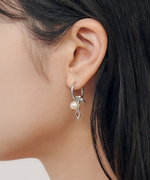 ルーカス ハート マルチ チャーム ピアス（ピアス（両耳用
