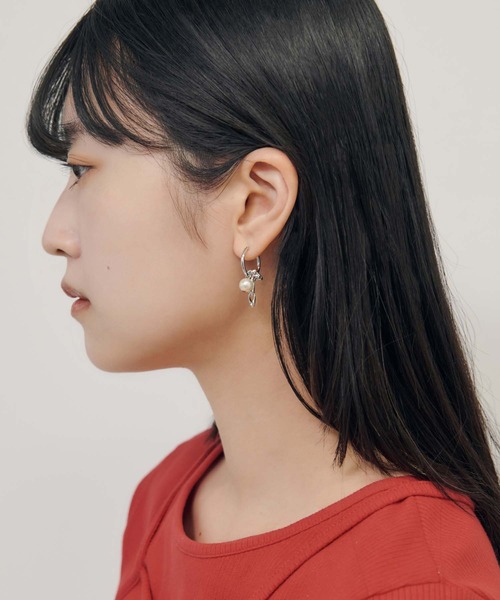 AYAMI Jewelryパヴェバーイヤーチャームス ピアスチャーム