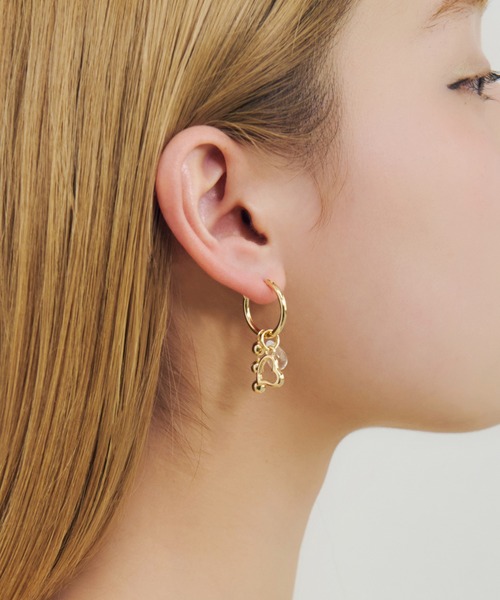ルーカス ハート マルチ チャーム ピアス（ピアス（両耳用