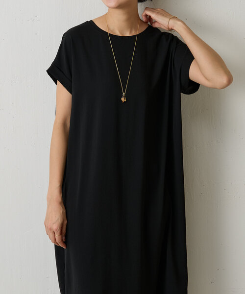 BEARDSLEY（ビアズリー）の「ストレッチジョーゼットフレンチワンピ（ワンピース・レディース・ネイビー/ブラック・1/0）」の8枚目の写真