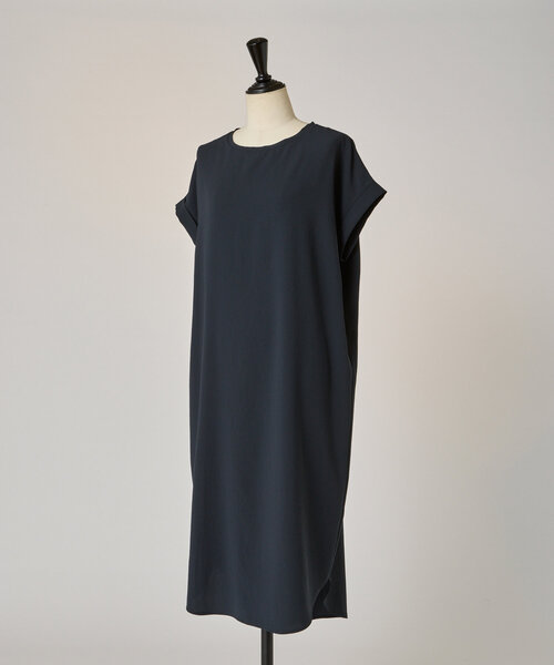 新品タグ付き　ストレッチジョーゼットフレンチワンピ　ブラック　1 BEARDSLEY ワンピース ストレッチジョーゼットフレンチワンピ