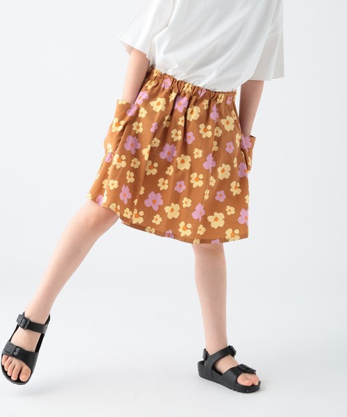 BAYFLOW（ベイフロー）の「[セットアップで着用可能☆]リゾート柄スカート(KIDS)（スカート・キッズ・ブラック/ネイビー/ブラウン・110cm/120cm/130cm/140cm/150cm）」の19枚目の写真