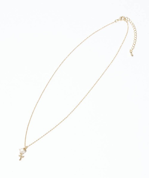 flower（フラワー）の「ミニローズネックレス（ネックレス・レディース・シルバー/ゴールド・FREE）」の4枚目の写真