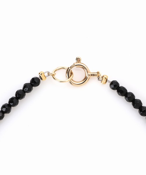 Lilas（リラ）の「ゴールドビーズラインオニキスブレスレット K10（ブレスレット・レディース・ゴールド・FREE）」の11枚目の写真