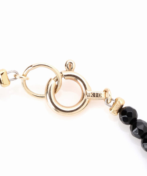 Lilas（リラ）の「ゴールドビーズラインオニキスブレスレット K10（ブレスレット・レディース・ゴールド・FREE）」の13枚目の写真