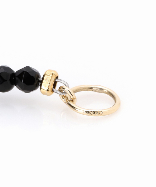 Lilas（リラ）の「ゴールドビーズラインオニキスブレスレット K10（ブレスレット・レディース・ゴールド・FREE）」の14枚目の写真