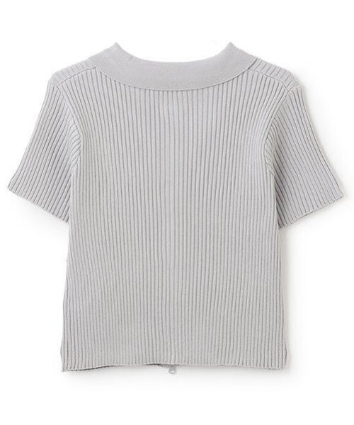 LOVETOXIC（ラブトキシック）の「【アラエル】半袖ジップニット（ニット/セーター・キッズ・ブラック/ネイビー/グレー/オフホワイト・S:140cm/M:150cm/L:160cm）」の11枚目の写真