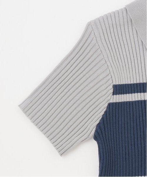 LOVETOXIC（ラブトキシック）の「【アラエル】半袖ジップニット（ニット/セーター・キッズ・ブラック/ネイビー/グレー/オフホワイト・S:140cm/M:150cm/L:160cm）」の15枚目の写真