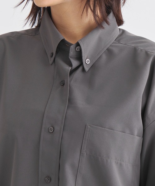 louren(ローレン )の「《ZOZOTOWN限定》【Louren/ローレン】basic broadcloth shirt/ベーシックブロードクロスシャツ/ブラウス(シャツ/ブラウス・レディース・ホワイト/ブルー/チャコールグレー・FREE)」の4枚目の写真