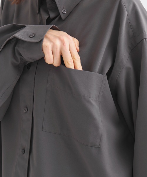 louren(ローレン )の「《ZOZOTOWN限定》【Louren/ローレン】basic broadcloth shirt/ベーシックブロードクロスシャツ/ブラウス(シャツ/ブラウス・レディース・ホワイト/ブルー/チャコールグレー・FREE)」の6枚目の写真
