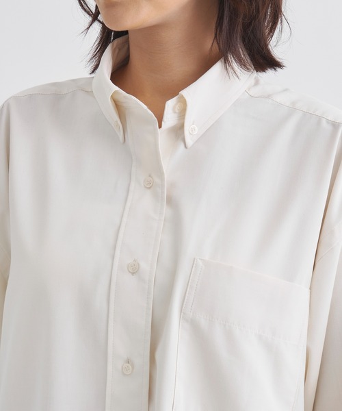 louren(ローレン )の「《ZOZOTOWN限定》【Louren/ローレン】basic broadcloth shirt/ベーシックブロードクロスシャツ/ブラウス(シャツ/ブラウス・レディース・ホワイト/ブルー/チャコールグレー・FREE)」の9枚目の写真