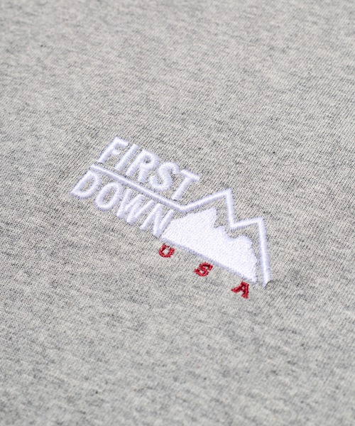 FIRST DOWN（ファーストダウン）の「ショートスリーブ Tシャツ コットンジャージ #1（Tシャツ/カットソー・メンズ・イエロー/ブラウン/ホワイト/ブルー/杢グレー/ブラック・XXL/M/S/L/XL）」の9枚目の写真