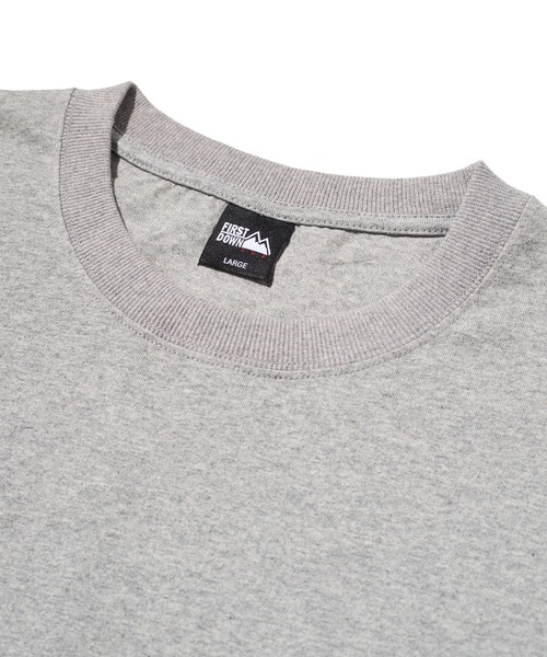 FIRST DOWN（ファーストダウン）の「ショートスリーブ Tシャツ コットンジャージ #1（Tシャツ/カットソー・メンズ・イエロー/ブラウン/ホワイト/ブルー/杢グレー/ブラック・XXL/M/S/L/XL）」の10枚目の写真