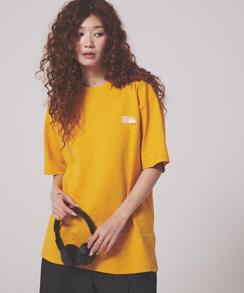 FIRST DOWN（ファーストダウン）の「ショートスリーブ Tシャツ コットンジャージ #1（Tシャツ/カットソー・メンズ・イエロー/ブラウン/ホワイト/ブルー/杢グレー/ブラック・XXL/M/S/L/XL）」の18枚目の写真