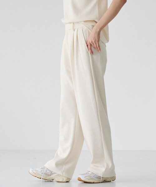 RONEL（ロネル）の「【防しわ/マシンウォッシュ】ネップジョーゼットタックパンツ（その他パンツ・レディース・ブラック/ライトブルー/ホワイト・L/S/M）」の8枚目の写真