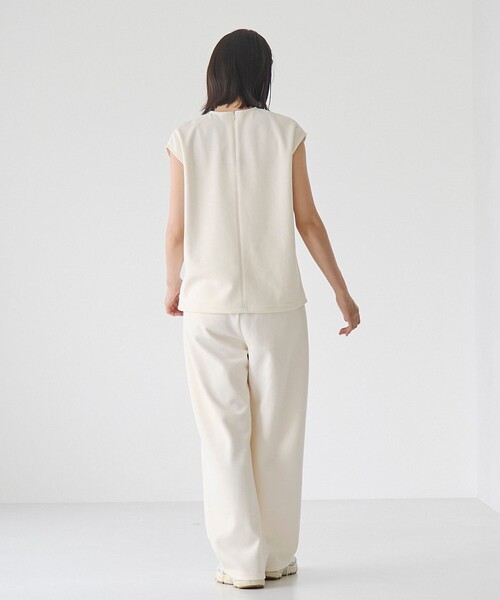 RONEL（ロネル）の「【防しわ/マシンウォッシュ】ネップジョーゼットタックパンツ（その他パンツ・レディース・ブラック/ライトブルー/ホワイト・L/S/M）」の9枚目の写真