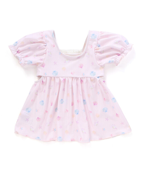 SLAP SLIP（スラップスリップ）の「シェル柄フロントレースパフスリーブセパレート型スイムウェア(90~130cm)（水着・キッズ・ピンク系その他/ブルー系その他・90cm/100cm/110cm/120cm/130cm）」の13枚目の写真