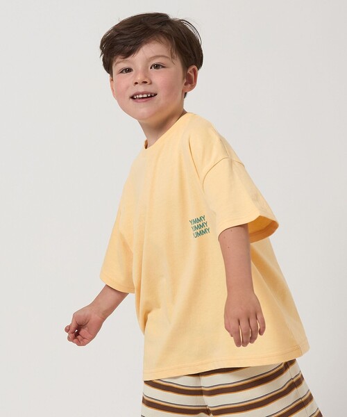 green label relaxing（グリーンレーベルリラクシング）の「フルーツモチーフ Tシャツ / キッズ  100cm-130cm（Tシャツ/カットソー・キッズ・シャーベット/ライトピンク/イエロー・110cm/100cm/120cm/130cm）」の4枚目の写真