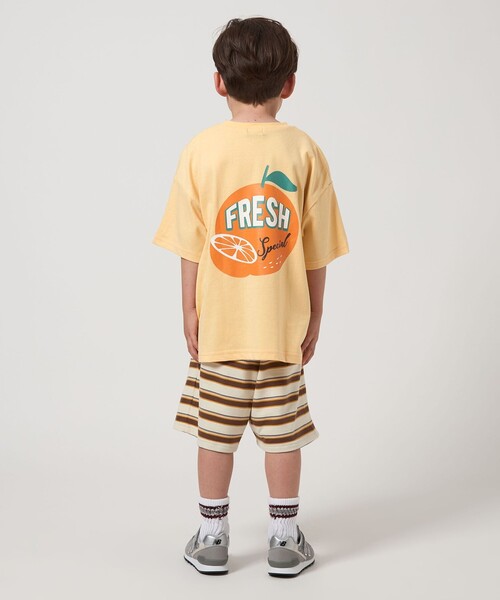 green label relaxing（グリーンレーベルリラクシング）の「フルーツモチーフ Tシャツ / キッズ  100cm-130cm（Tシャツ/カットソー・キッズ・シャーベット/ライトピンク/イエロー・110cm/100cm/120cm/130cm）」の5枚目の写真