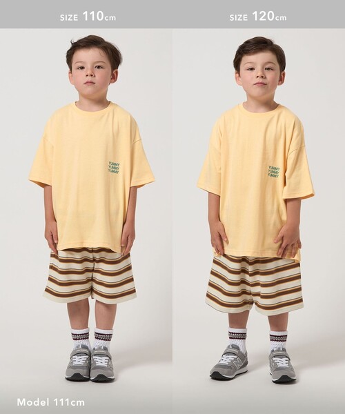 green label relaxing（グリーンレーベルリラクシング）の「フルーツモチーフ Tシャツ / キッズ  100cm-130cm（Tシャツ/カットソー・キッズ・シャーベット/ライトピンク/イエロー・110cm/100cm/120cm/130cm）」の7枚目の写真