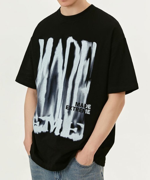 link lot（リンクロット）の「ロゴプリントビッグシルエットT レトロレター ストリート 男女兼用（Tシャツ/カットソー・メンズ・ブラック/ホワイト・M/L）」の7枚目の写真