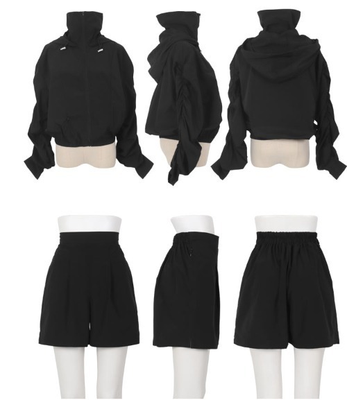 KOBE LETTUCE（コウベレタス）の「[ 田中亜希子さんコラボ ]選べるサイズ ラッシュガードパーカーパンツ2点セット（ラッシュガード・レディース・カーキ/ブラック/アイボリー系・M/PM/L）」の20枚目の写真