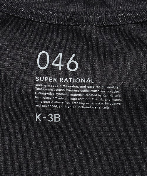 K-3B(ケースリービー)の「K-3B 046_K ラウンドヘムロングスリーブTシャツ(Tシャツ/カットソー・メンズ・ホワイト/ブラック・1/2/0/3/4)」の9枚目の写真