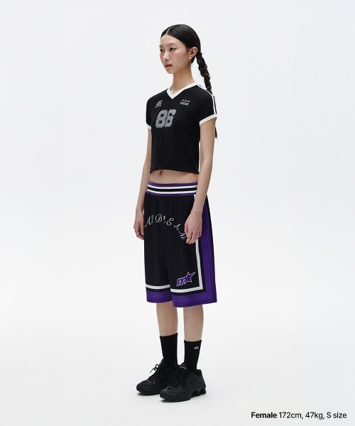 MAHAGRID(マハグリッド)の「『mahagrid/マハグリッド』 FOOTBALL RINGER TEE /フットボールリンガーTシャツ(Tシャツ/カットソー・レディース・ホワイト/ブラウン/ブラック・FREE)」の10枚目の写真