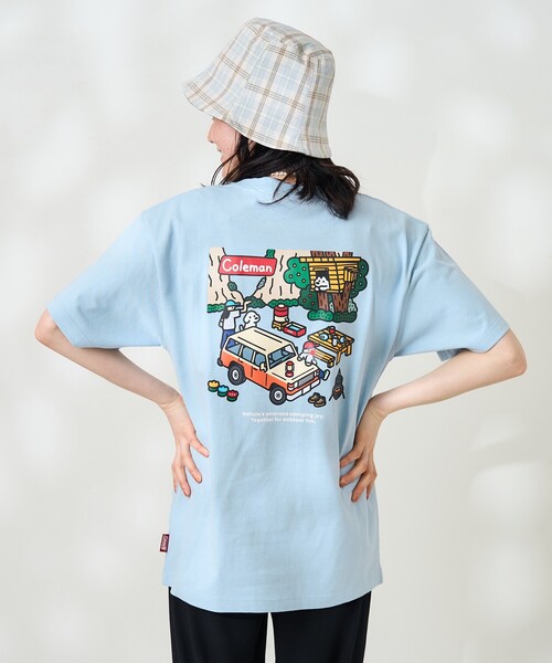 tシャツ Coleman×matsui×FREAK'S STORE/コールマン 別注 rocky camping Tシャツ/別注 ロッキー キャンピン セール】Coleman×matsui×FREAK'S STORE/コールマン 別注 rocky