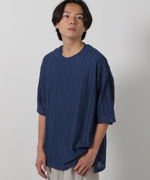 LAKOLE(ラコレ)の「【2枚セット】レースアンサンブル半袖T / 323572(Tシャツ/カットソー・メンズ・ブラック/ライトグレー/ネイビー/シルバーグレー/オレンジ・MEDIUM/X-LARGE/LARGE)」の4枚目の写真